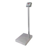 Balança Comercial Digital Welmy W300 Com Coluna - Led Vermelho Com Bateria 300kg Com Mastro 90v/240v Cinza 50 cm X 40 cm